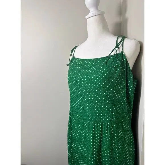 Reformation Peach Dress Veritas Green Size 12 - Picture 4 of 11